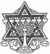 Coloring Menorah Jewish Judentum Hanukkah Jüdische Torah Reli Besuchen Judaism sketch template