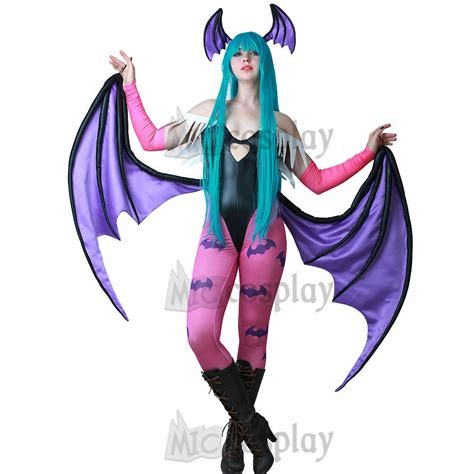 darkstalkers morrigan aensland cosplay costume with wings whole set outfit