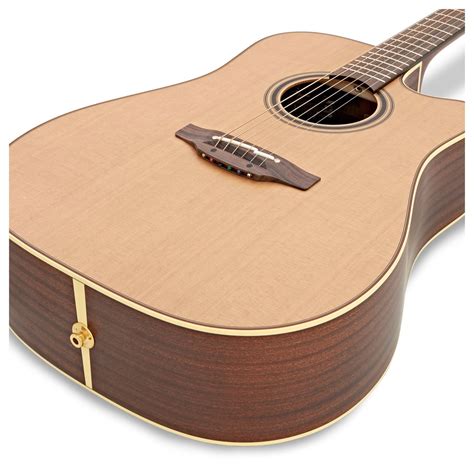 takamine pdc dreadnought electro acoustic natural  gearmusic