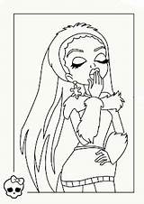 Monster High Abbey Dead Coloring Tired Book sketch template