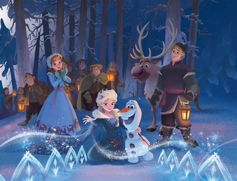 Olafs Frozen Adventure Storybook Illustration Frozen Photo