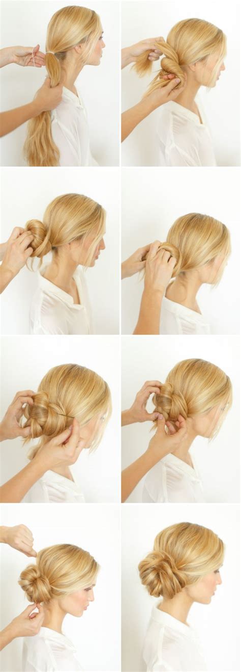 graceful  beautiful  side bun hairstyle tutorials  hair