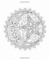 Coloring Mandala Pages Drawn Hand Mandalas Dream Moon Adult Amazon Mindful Relaxation Designs sketch template