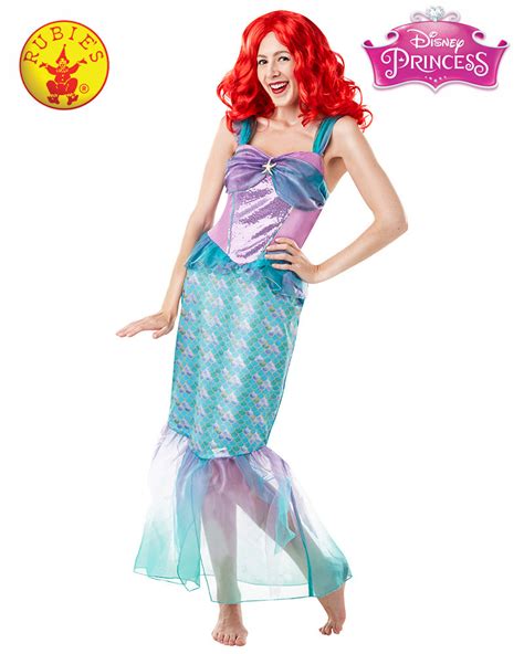ariel deluxe adult costume size m mask q rades costume hire and dance supplies