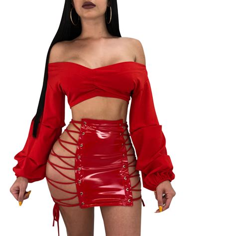 2020 Sexy Mini Short Skirt Women Cheapest Metallic Pu Skirt Night Club