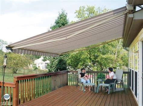 retractable awnings provide cool shade substantially lowering air conditioning bills