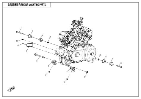 diagram  cfmoto uforce  cf  engine mounting parts   cfmoto usa parts