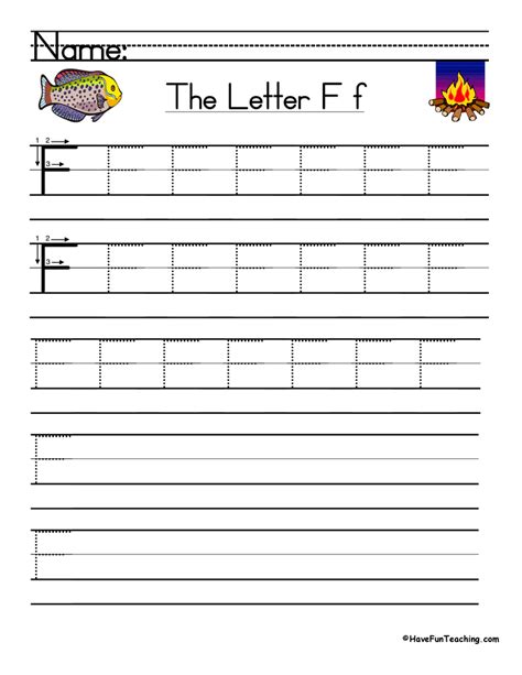 letter  handwriting practice worksheet  fun teaching