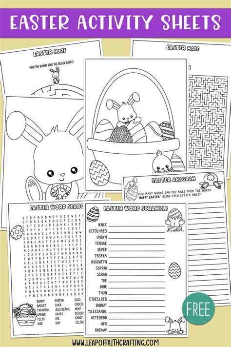 easter worksheets  coloring pages word search  leap