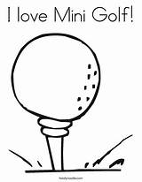 Coloring Golf Mini Tee Ball Favorites Login Add Change Template sketch template