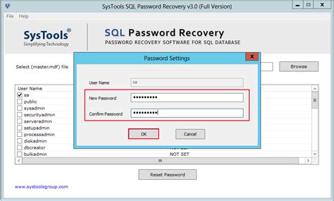 sql password recovery tool  reset sql server sa password