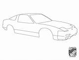 240sx Nissan sketch template
