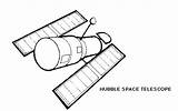 Coloring Hubble Telescope Space Pages Solar System Rocks Kids Moon Probe Choose Board Diagram sketch template