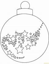 Christmas Ball Ornaments Pages Coloring Color Print sketch template