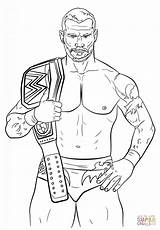 Wwe Coloring Pages Printable Randy Orton Everfreecoloring sketch template