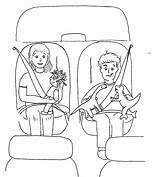 Coloring Pages Buckle Safe Safety Belt Seat Kids Popular Ca sketch template