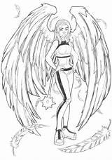 Hawkgirl Hawk Colouring sketch template