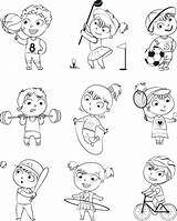 Pages Coloring Fitness Sports Getcolorings Printable Color sketch template