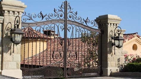 beautiful wrought iron gate designs  pictures