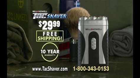bell howell tacshaver tv commercial quick and razor