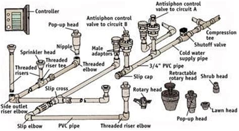 components   sprinkler system   sunset book basic plumbing illustration