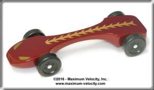 pinewood derby car templates maximum velocity