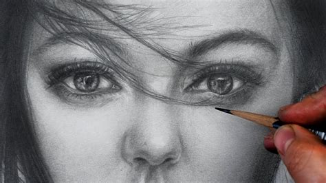 [timelapse]how To Draw Shade Realistic Face With Graphite Pencils