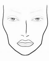 Template Facechart Croqui Blank Maquiagem Rosto Sobrancelha Gesicht sketch template