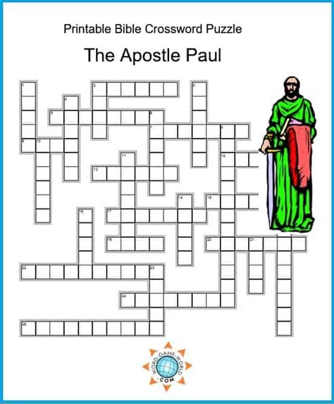 printable bible crossword puzzles  adults