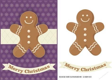 Christmas Gingerbread Man Card Front Topper Cup699294 571
