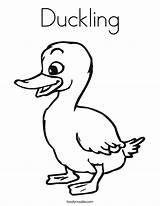 Duckling Coloring Duck Ugly Pages Ducklings Template Way Make Drawing Color Cute Printable Colouring Noodle Twisty Outline Clipart Loosey Goosey sketch template