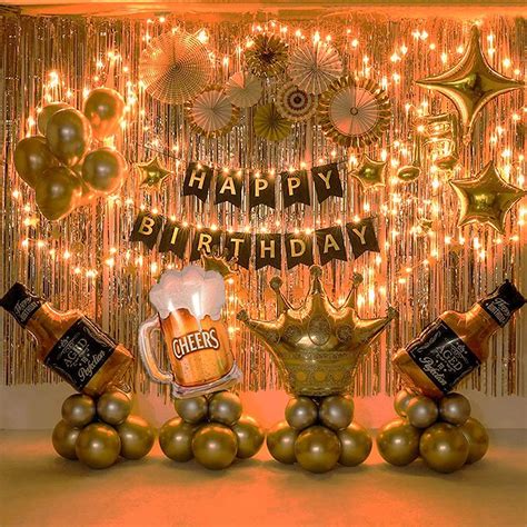 amazoncom gold decorations  men birthday luxurious adults party