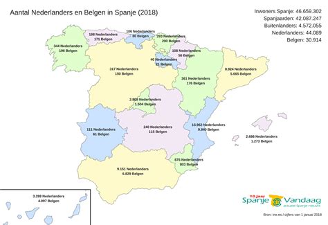 hoeveel nederlanders en belgen wonen  spanje spanjeweetjes