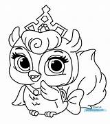Coloring Pets Palace Pages Pet Disney Princess Puppy Drawing Printable Print Fern Color Kids Book Owl Aurora Cartoons Animals Disneyclips sketch template