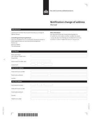 change address belastingdienst form fill   sign printable  template signnow