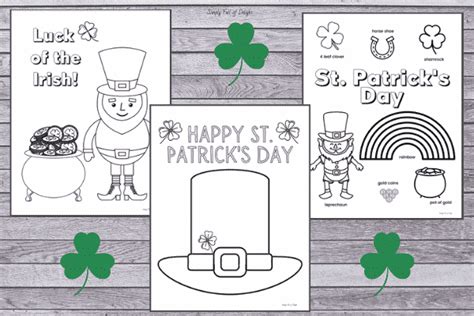 st patricks day coloring pages  preschoolers simply full  delight