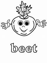 Beet sketch template