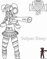 Fortnite Coloring Pages Sniper Kleurplaat Zoey Season Chapter Printable Rifle Info Sheets Drawing Colouring Color Print Downloaden Girls Choose Board sketch template