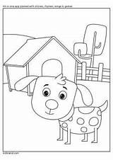 Coloring Pages Kidloland Dog Printable Kids Worksheets sketch template