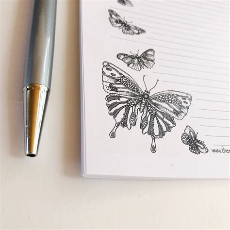 butterfly letter writing set butterfly stationary set etsy