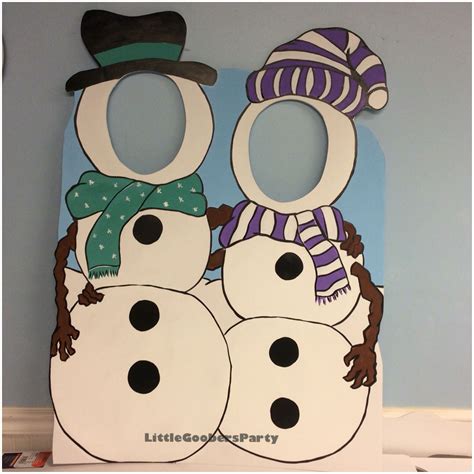 snowman cutout     hand painted   foam board great