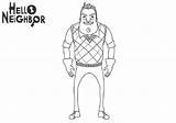 Hello Neighbor Coloring Pages Mr Printable Peterson Kids Sheet Drawing Color Print Sheets Educativeprintable sketch template