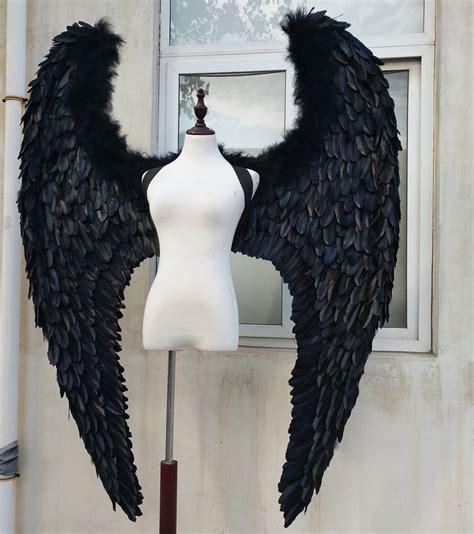 Ems Free Shipping New Style Black White Angel Wings Catwalk Stage Show