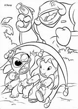 Stitch Coloring Disney Lilo Pages Popular sketch template