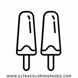 Paletas Hielo Eis Ausmalbilder Stiel Paleta Ultracoloringpages Animadas Popsicle sketch template