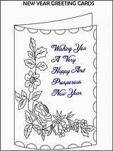 Coloring Card Pages Greeting Christmas Cards Printable Year Template Sympathy Color Kids Print Wishing Through Pdf Popular Library Clipart Coloringhome sketch template