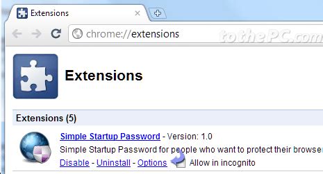 add login password  chrome browser