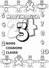 Matematica sketch template