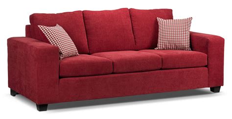 fava sofa rouge léon