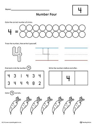 number  practice worksheet myteachingstationcom